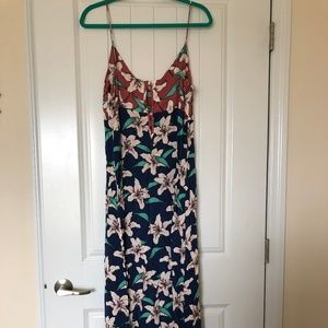 O' Neill Women's Greta Floral Maxi Dress Size M